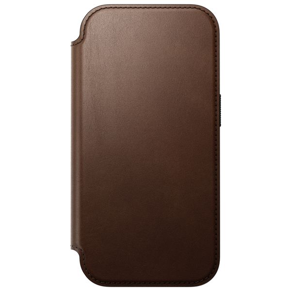 Nomad Étui de télephone portefeuille Modern Leather Folio Apple iPhone 18 Pro / 17 Pro - Brown