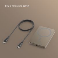 Selencia Powerbank Vivid 5 000 mAh - MagSafe et Qi - Desert Gold / Country Moo'd