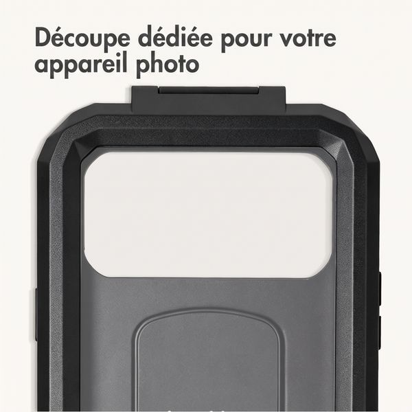 imoshion Support de téléphone premium pour vélo - Résistant aux éclaboussures - Rotation à 360° - Universel - Noir