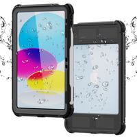 Redpepper Coque tablette étanche Apple iPad 11 (2025) 11 pouces A16 / iPad 10 (2022) 10.9 pouces - Noir