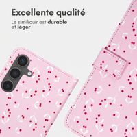 imoshion Étui de télephone portefeuille Design Samsung Galaxy S24 - Blush Berries