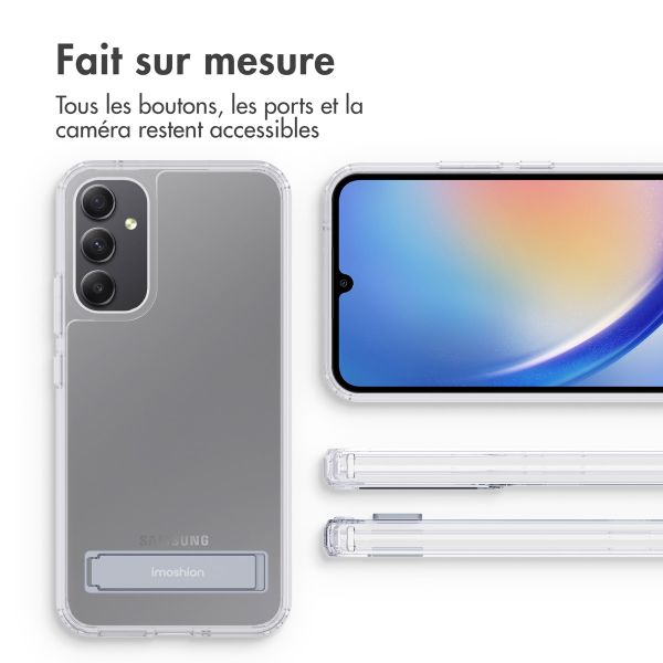 imoshion Coque Stand Samsung Galaxy A34 (5G) - Transparent