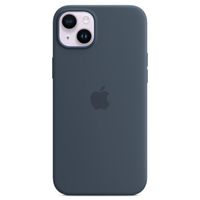 Apple Coque en silicone MagSafe Apple iPhone 14 Plus - Storm Blue