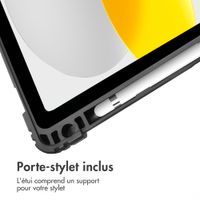 Accezz Coque tablette Rugged Trifold Apple iPad 11 (2025) 11 pouces A16 / iPad 10 (2022) 10.9 pouces - Noir