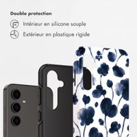 Selencia Coque arrière Vivid Samsung Galaxy S24 FE - Midnight Blossom