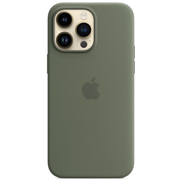 Apple Coque en silicone MagSafe Apple iPhone 14 Pro Max - Olive