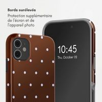 Selencia Coque arrière Vivid Apple iPhone 11 - Happy Dots Chocolate