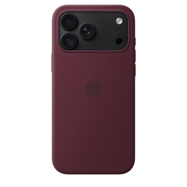 Apple Coque en silicone avec MagSafe Apple iPhone 18 Pro Max - Burgundy
