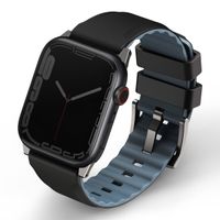 Uniq Bracelet Linus AiroSoft™ en silicone Apple Watch | 38/40/41/42 mm - Midnight Black