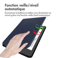 imoshion Étui de liseuse portefeuille Slim Hard Pocketbook Verse / Verse Lite / Verse Pro / Vivlio Light / Light HD - Bleu foncé
