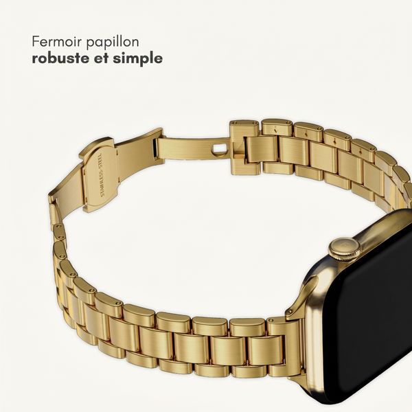 Selencia Bracelet à maillons fin en acier Apple Watch | 38/40/41/42 mm - Doré