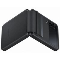 Samsung Original Coque Leather Samsung Galaxy Z Flip 4 - Noir