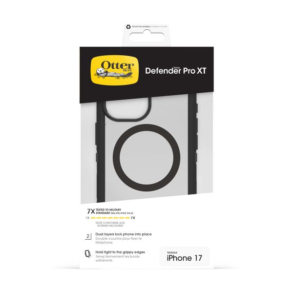 OtterBox Coque arrière Defender Pro XT Magnets Apple iPhone 17 - Clear / Black