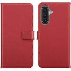Selencia Étui portefeuille en cuir véritable Samsung Galaxy A17 (5G) / (4G) - Rouge