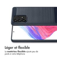 imoshion Coque Brushed Samsung Galaxy A53 - Bleu foncé