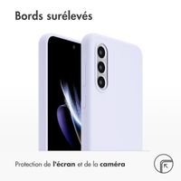 Accezz Coque Liquid Silicone Samsung Galaxy A36 / A56 - Violet