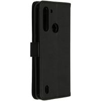 imoshion Étui de télephone portefeuille de luxe Motorola Moto G8 Power Lite - Noir