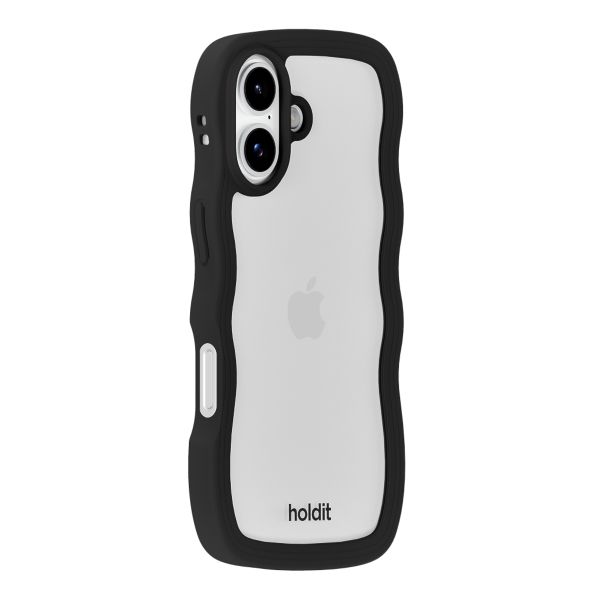 Holdit Coque Wavy Apple iPhone 17 - Black / Transparent