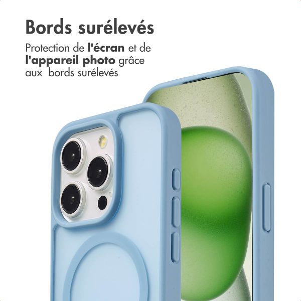 imoshion Coque Color Guard avec MagSafe Apple iPhone 15 Pro - Bleu clair