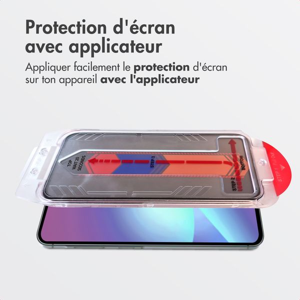 Accezz Protection d'écran en verre trempé avec filtre de confidentialité + Applicateur Samsung Galaxy A57 (5G)