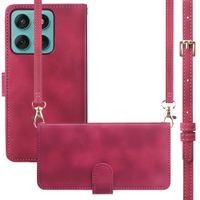 imoshion Etui de télephone portefeuille avec cordon Motorola Moto G57 Power - Rouge