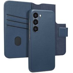 Accezz Étui de télephone portefeuille en cuir 2-en-1 avec MagSafe Samsung Galaxy S23 - Nightfall Blue