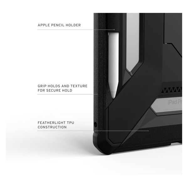 UAG Coque arrière Scout Plus avec support Scout Apple iPad Pro 11 (2025) M5 / (2024) M4 - Black