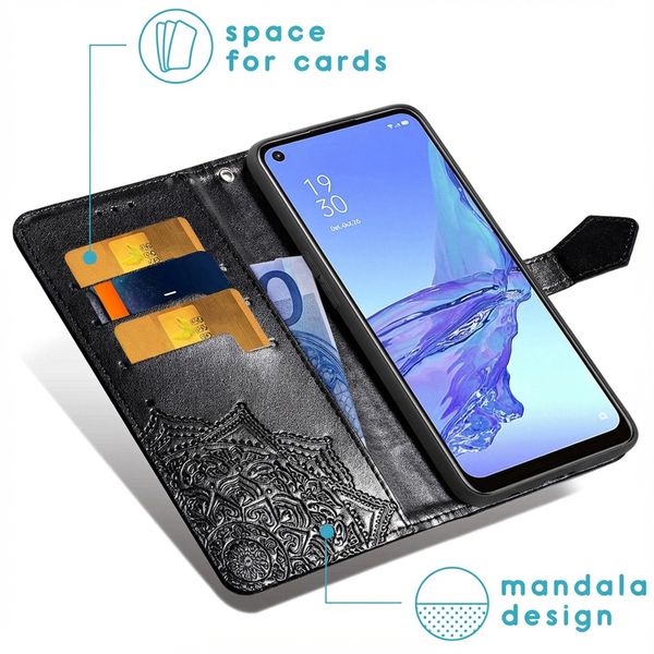 imoshion Etui de télephone Mandala Oppo A53 / Oppo A53s - Noir