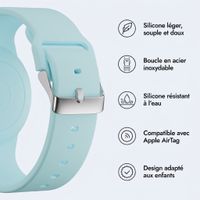imoshion Bracelet AirTag pour enfants - Étui pour Apple AirTag - Taille unique - Denim Blue