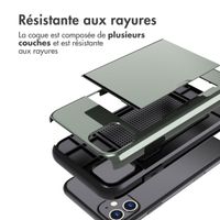 imoshion Coque arrière avec porte-cartes Apple iPhone 11 - Vert foncé