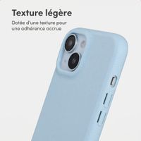 imoshion Coque arrière Texture Apple iPhone 15 - Bleu clair
