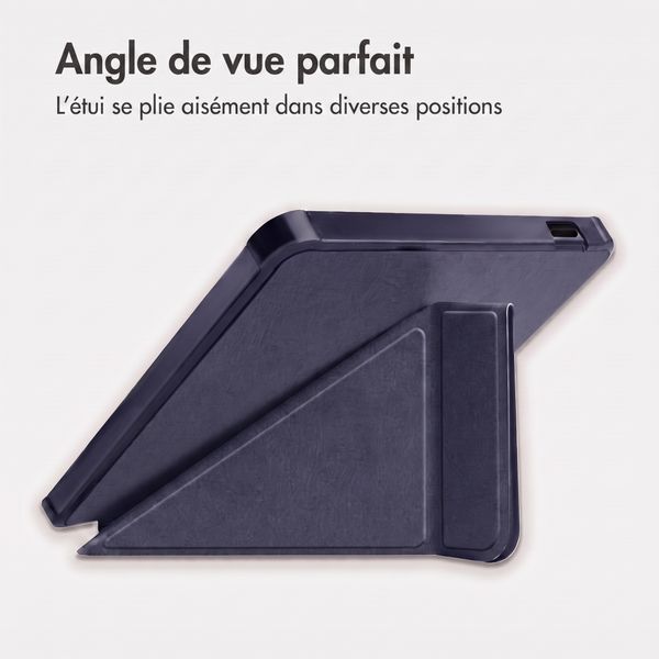 imoshion Étui de liseuse portefeuille Pliable Kobo Libra Colour - Bleu foncé