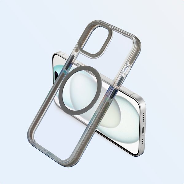imoshion Coque Combat MagSafe Apple iPhone 15 - Gris