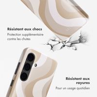 Selencia Coque arrière Vivid Samsung Galaxy S24 - Desert Waves Beige