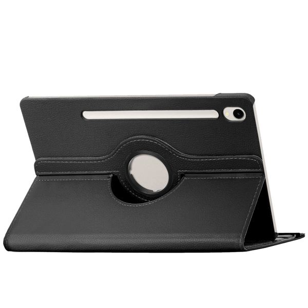 Concevez votre propre coque rotative à 360° Samsung Galaxy Tab S10 FE / S9 FE - Noir
