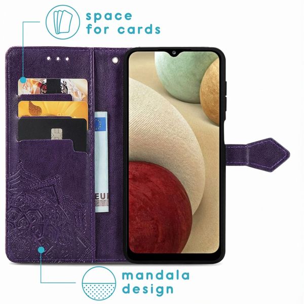 imoshion Etui de télephone Mandala Samsung Galaxy A12 - Violet