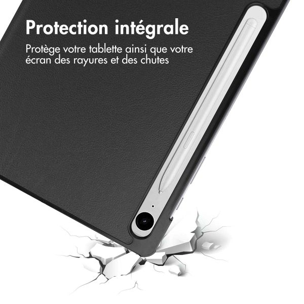 imoshion Coque tablette Trifold Samsung Galaxy Tab S9 11.0 pouces / S10 Lite / S10 FE / S9 FE 10.9 pouces - Noir