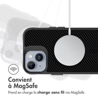 imoshion Rugged Hybrid Carbon Case avec MagSafe Apple iPhone 15 Plus - Noir