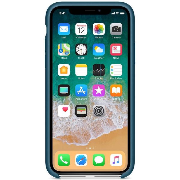 Apple Coque en silicone Apple iPhone X - Cosmos Blue