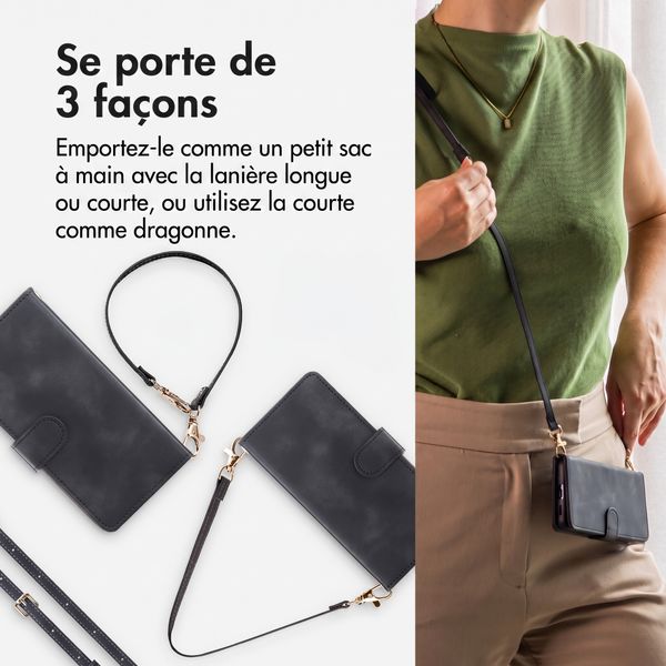 imoshion Etui de télephone portefeuille avec cordon Samsung Galaxy S26 FE - Noir