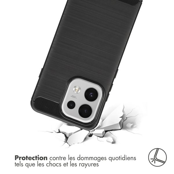 imoshion Coque Brushed Oppo Reno 16 F - Noir