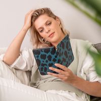 imoshion Design Slim Hard Case Sleepcover Kobo Clara Colour / BW - Green Leopard