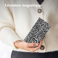 imoshion Étui de télephone portefeuille Design Motorola Moto G24 Power - Black And White