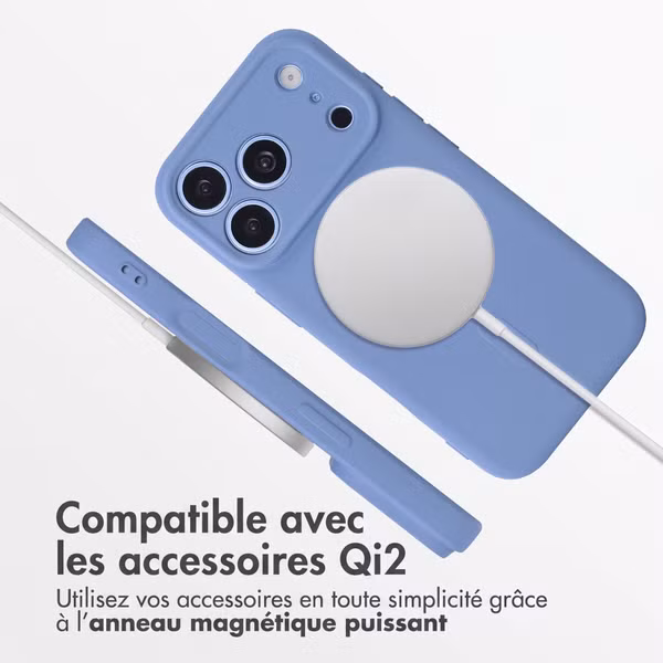 imoshion Coque Couleur avec MagSafe Apple iPhone 18 Pro Max / 17 Pro Max - Bleu