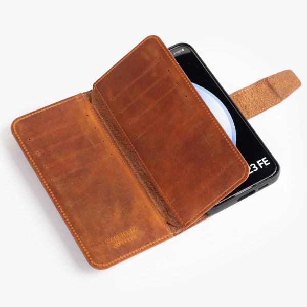 Wachikopa Étui de télephone portefeuille Multi Wallet Samsung Galaxy S23 FE - Camel