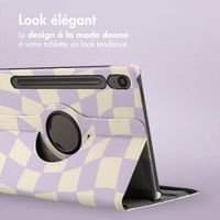 imoshion Coque tablette Design rotatif à 360° Samsung Galaxy Tab S10 Lite / S10 FE / S9 FE - Dancing Cubes