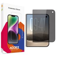 Accezz Protection d'écran en verre trempé Privacy Apple iPhone Duo