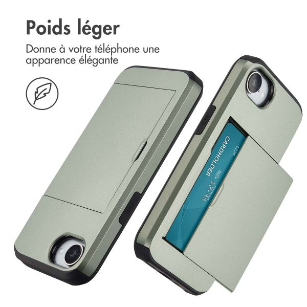 imoshion Coque arrière avec porte-cartes Apple iPhone 17e / 16e - Vert