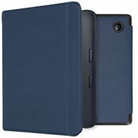 imoshion Étui de liseuse portefeuille Slim Hard Kobo Libra 2 / Tolino Vision 6 - Bleu foncé