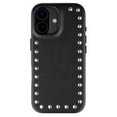 Selencia Coque arrière Studs avec MagSafe Apple iPhone 17 - Velvet Black